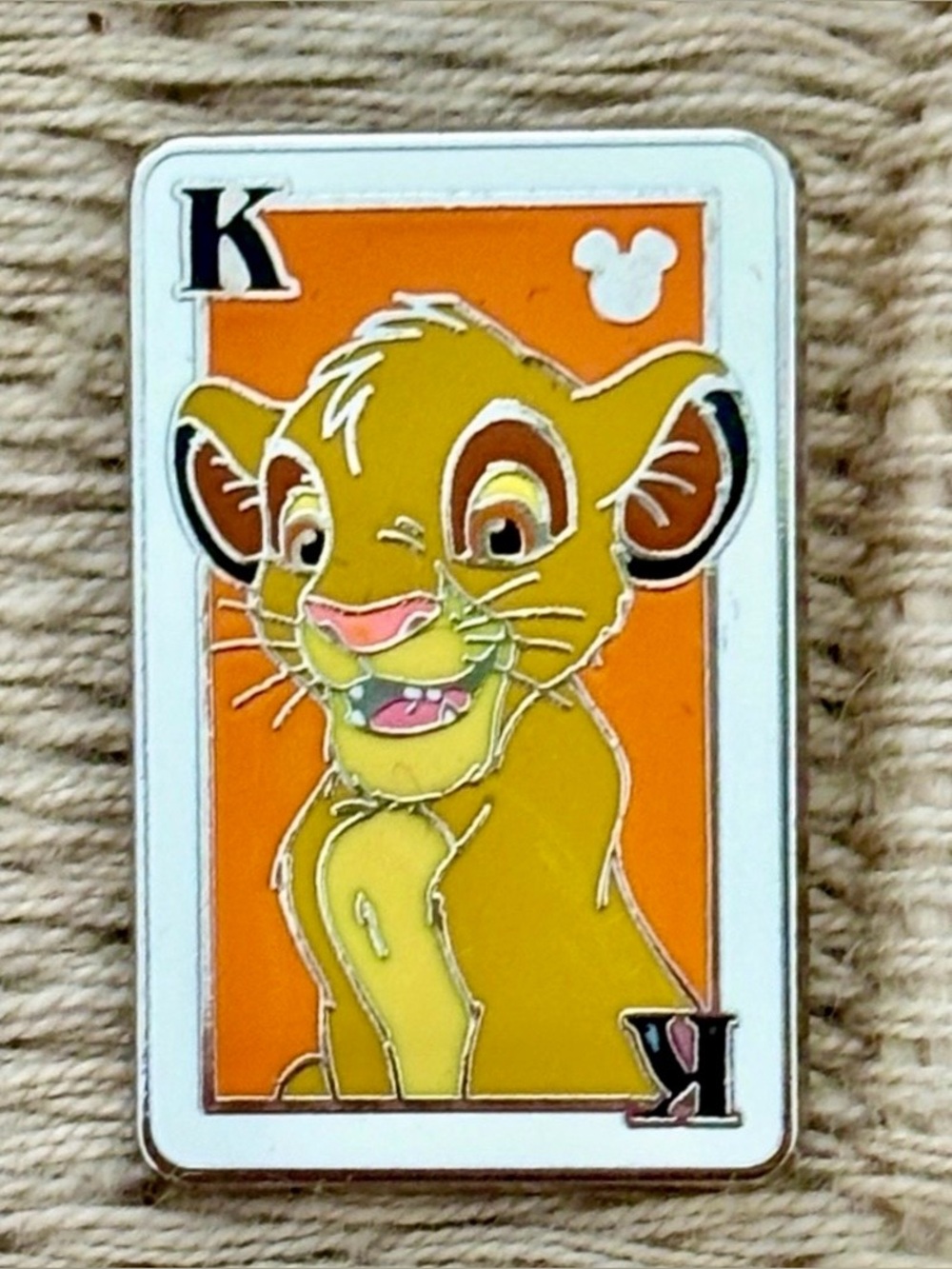 DISNEY 2014 The Lion King Simba King of Cards Pin